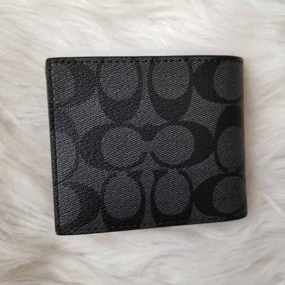 Coach Handbags - Coach signature logo mens ID billfold wallet
